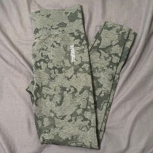 Gymshark camo booty scrunch leggings